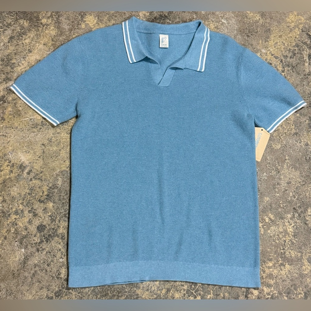 Pullover Polo Shirt In Blue Heather Boys XL(18-20) - NWT